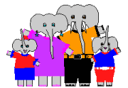 Gif animé Babar famille